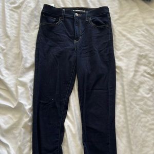 Levi’s denim super skinny denim pants, dark blue